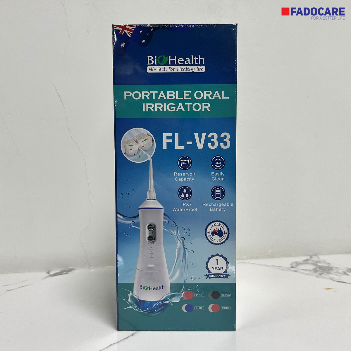 Máy tăm nước BioHealth FL-V33 chăm sóc răng miệng