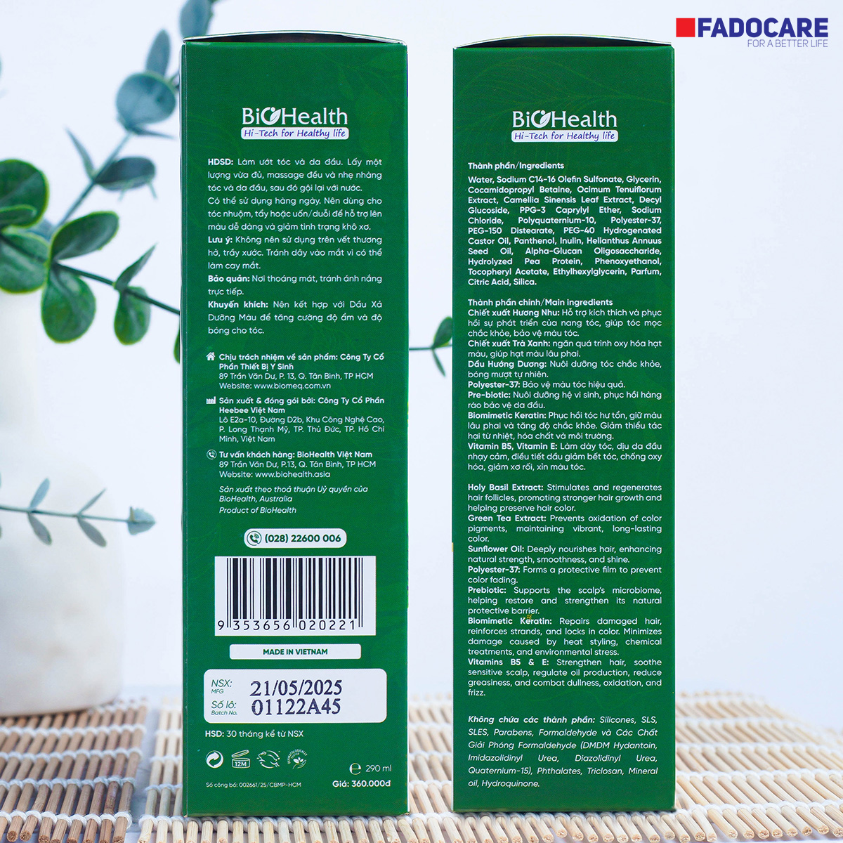 Dầu gội BioHealth – Giữ màu nhuộm, dưỡng tóc khỏe tự nhiên
