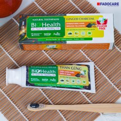 Kem đánh răng than gừng BioHealth – Làm trắng răng, giảm ố vàng