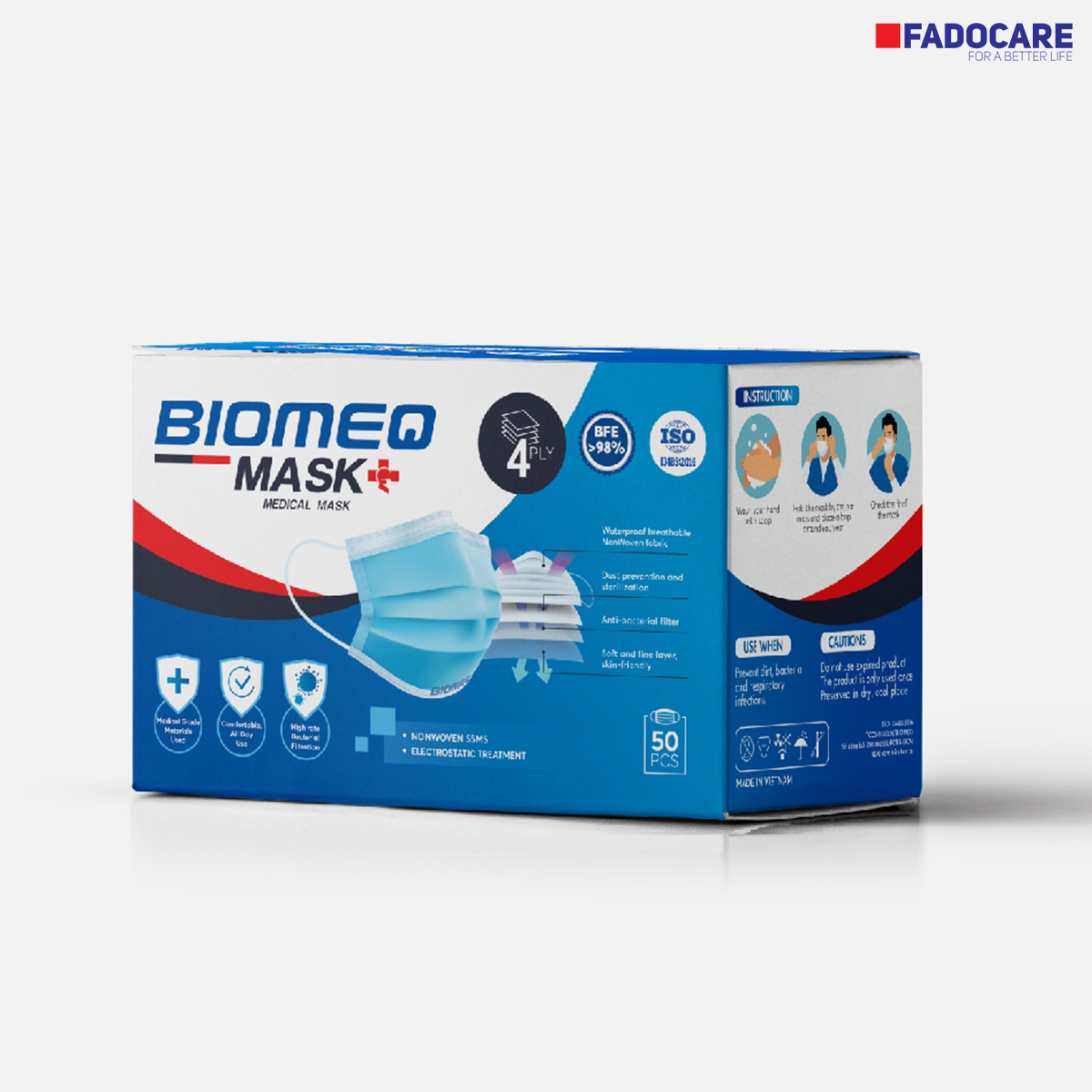 Khẩu trang y tế BIOMEQ Mask (Hộp 50 cái)