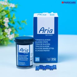 Que thử đường huyết Aria hộp 25 que chính hãng
